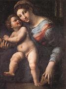 Giulio Romano Madonna and Child oil